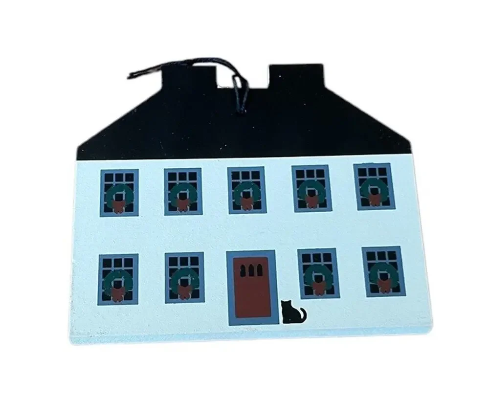 Cat's Meow Christmas Ornament, Federal House Williamsburg Series 1997 Lmtd Ed